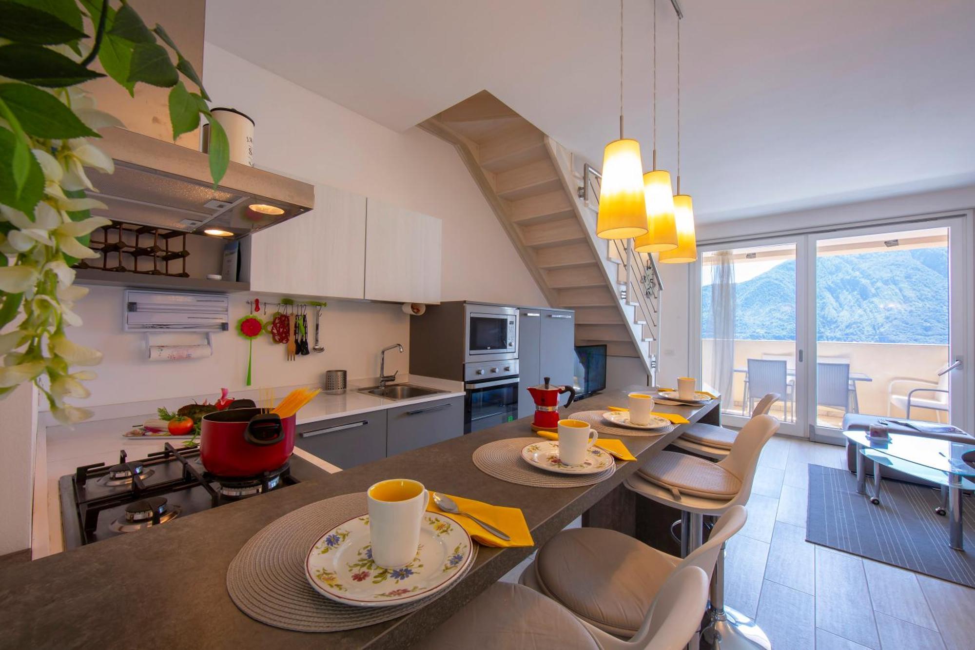 דירות Mezzegra Como Lake Modern Apartament Ulivi מראה חיצוני תמונה